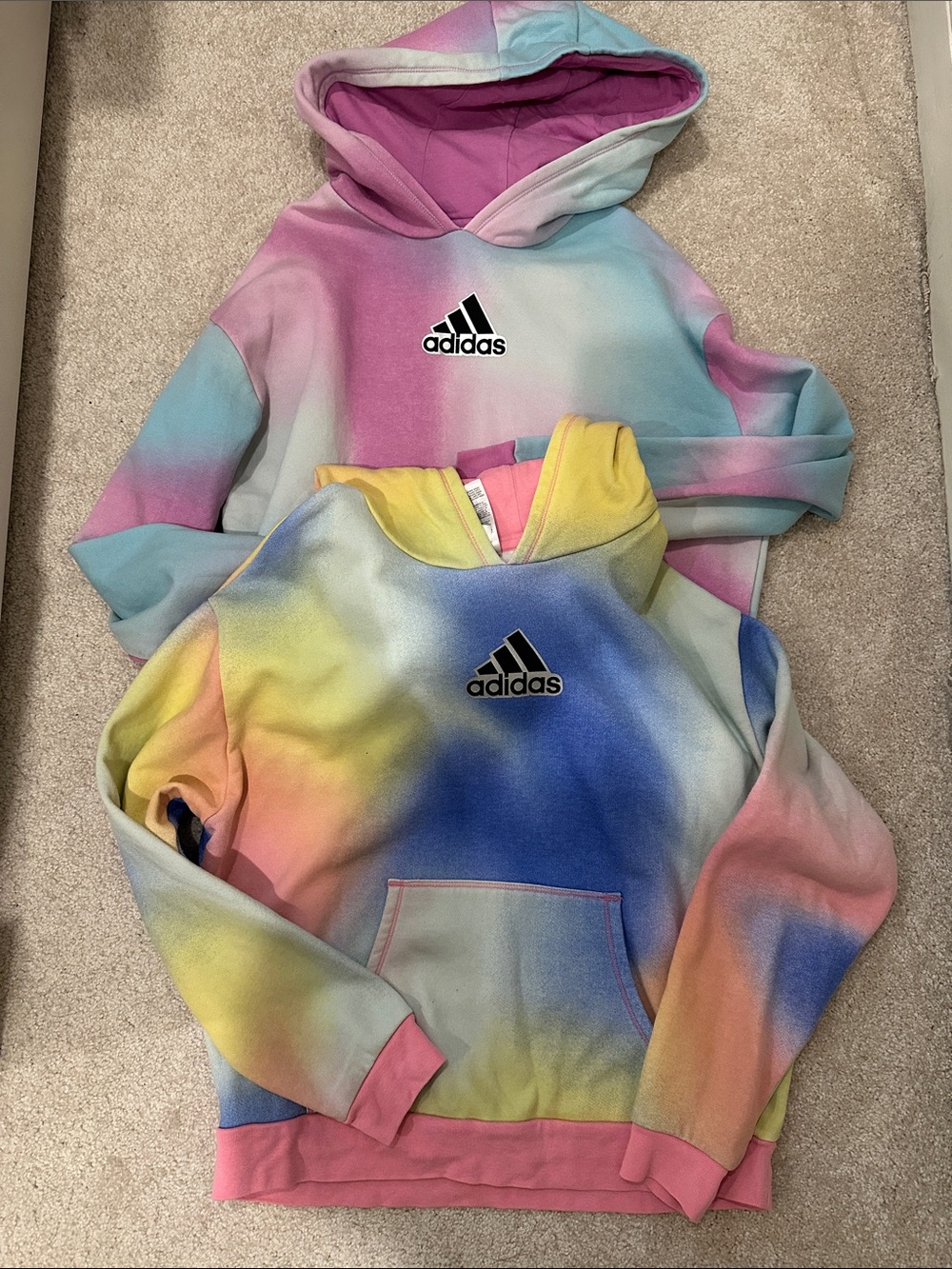 Two Adidas Hoodies for Kids (sz XL, 16)